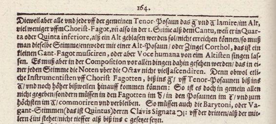 Original document: Praetorius, Syntagma Musicum III, p. 164