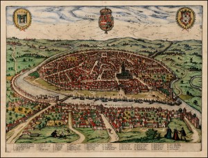 View of Seville, from Civitates Orbis Terrarum, 1572